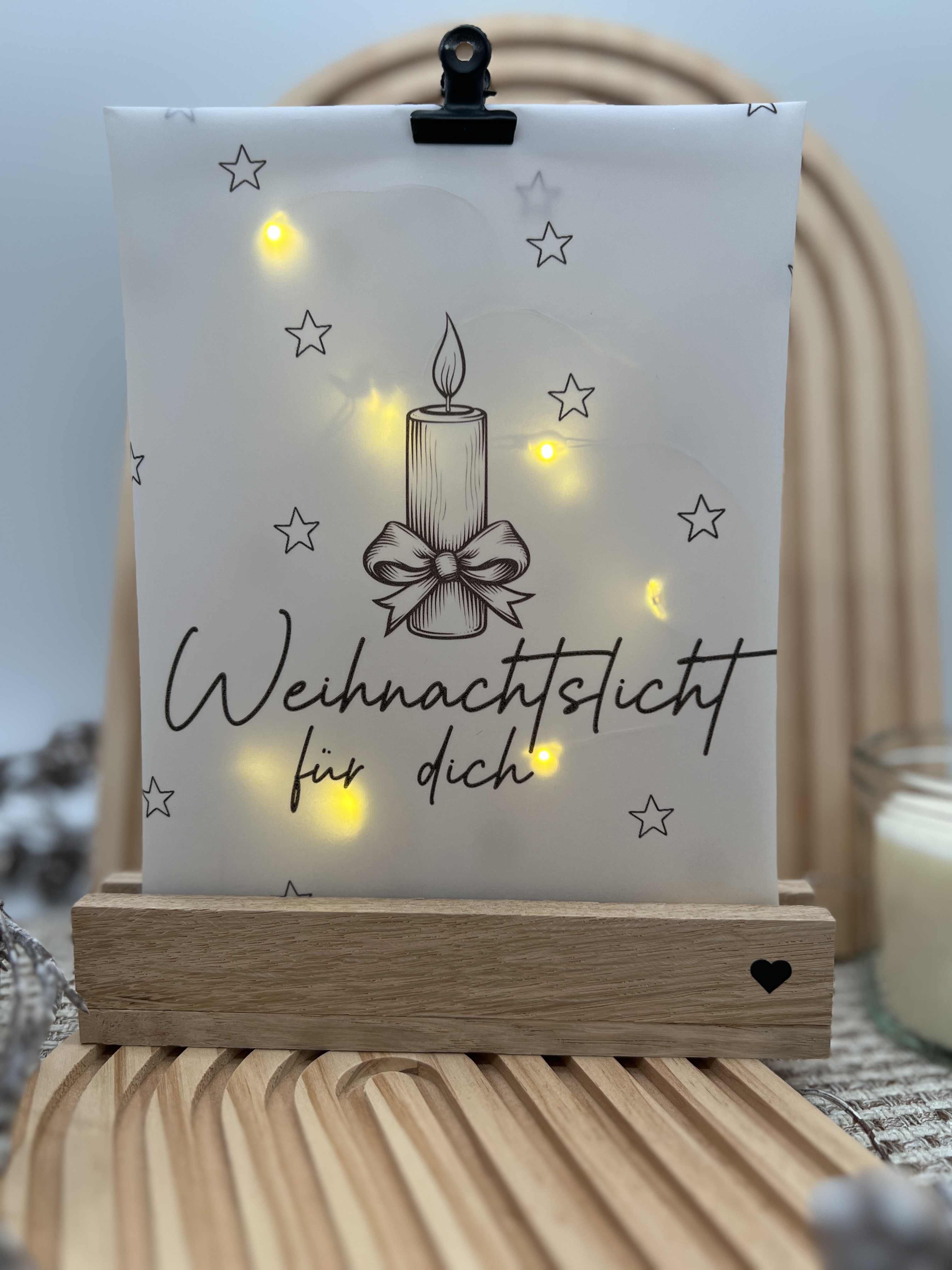 Lichttüte "Weihnachtslicht für dich"