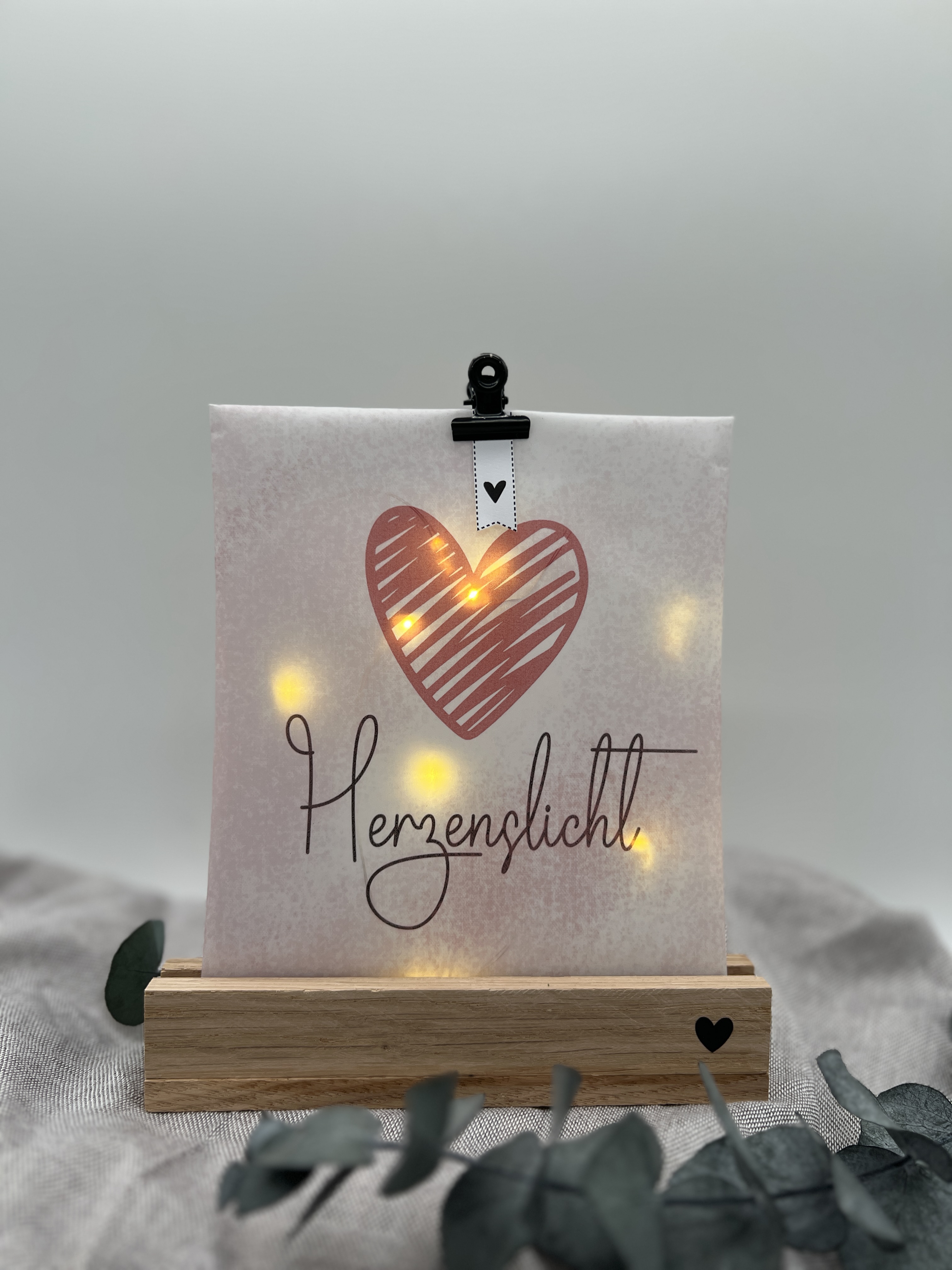 Lichttüte mit Motiv und Spruch 