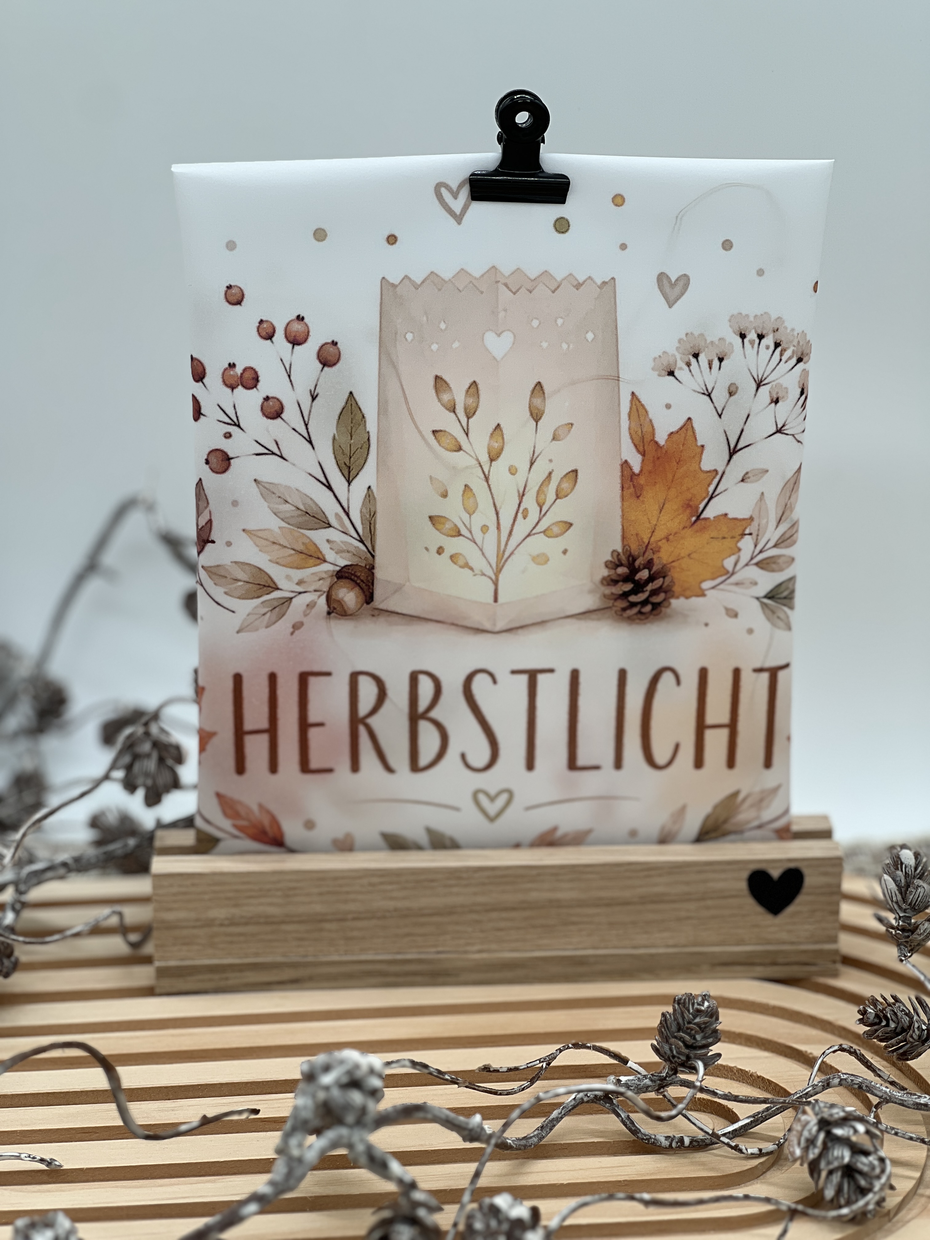 Lichttüte Herbstlicht inkl. Led Lichterkette