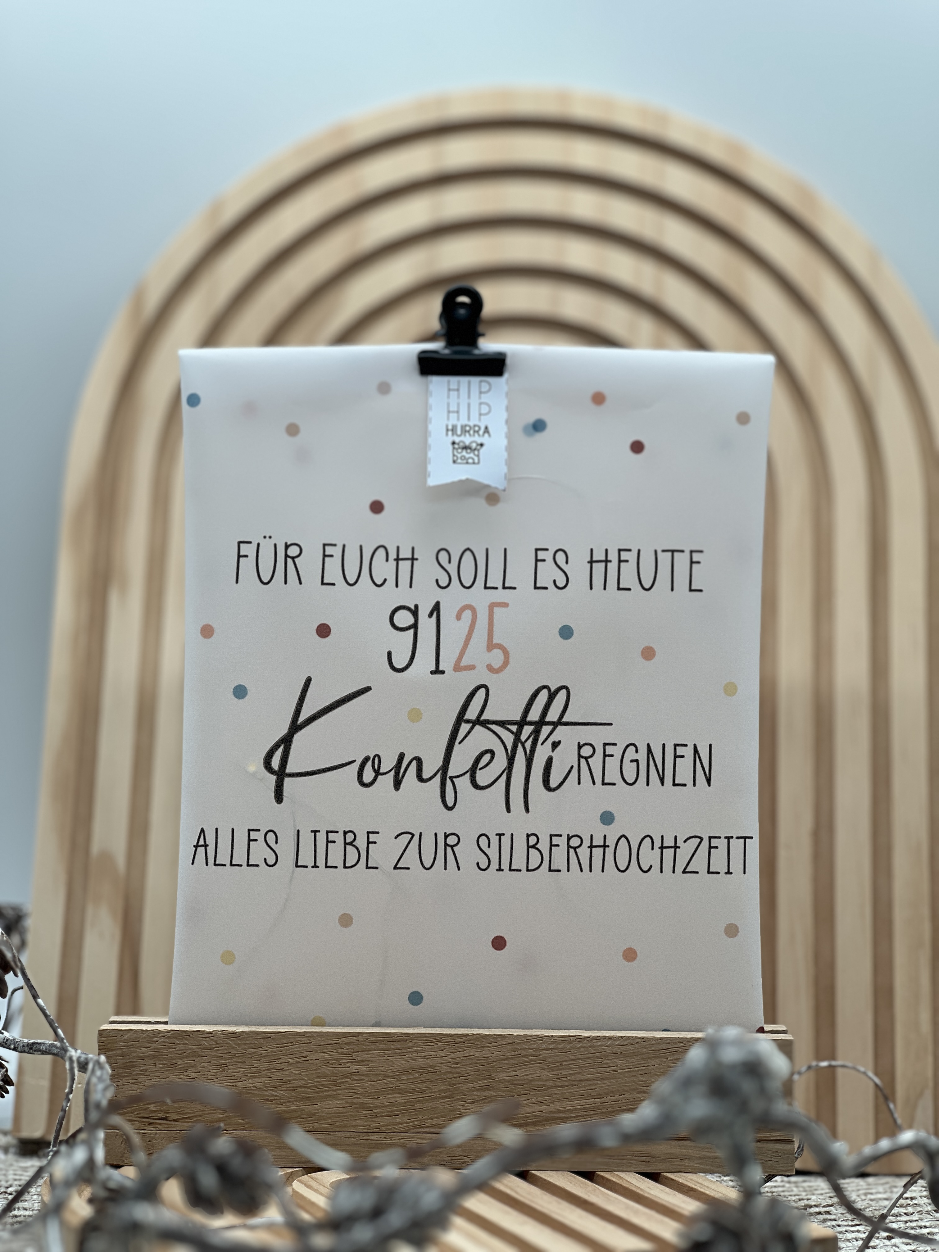 Lichttüte Konfetti Silberhochzeit und Goldhochzeit Druckvorlage PDF inkl. Lizenz kleingewerblich