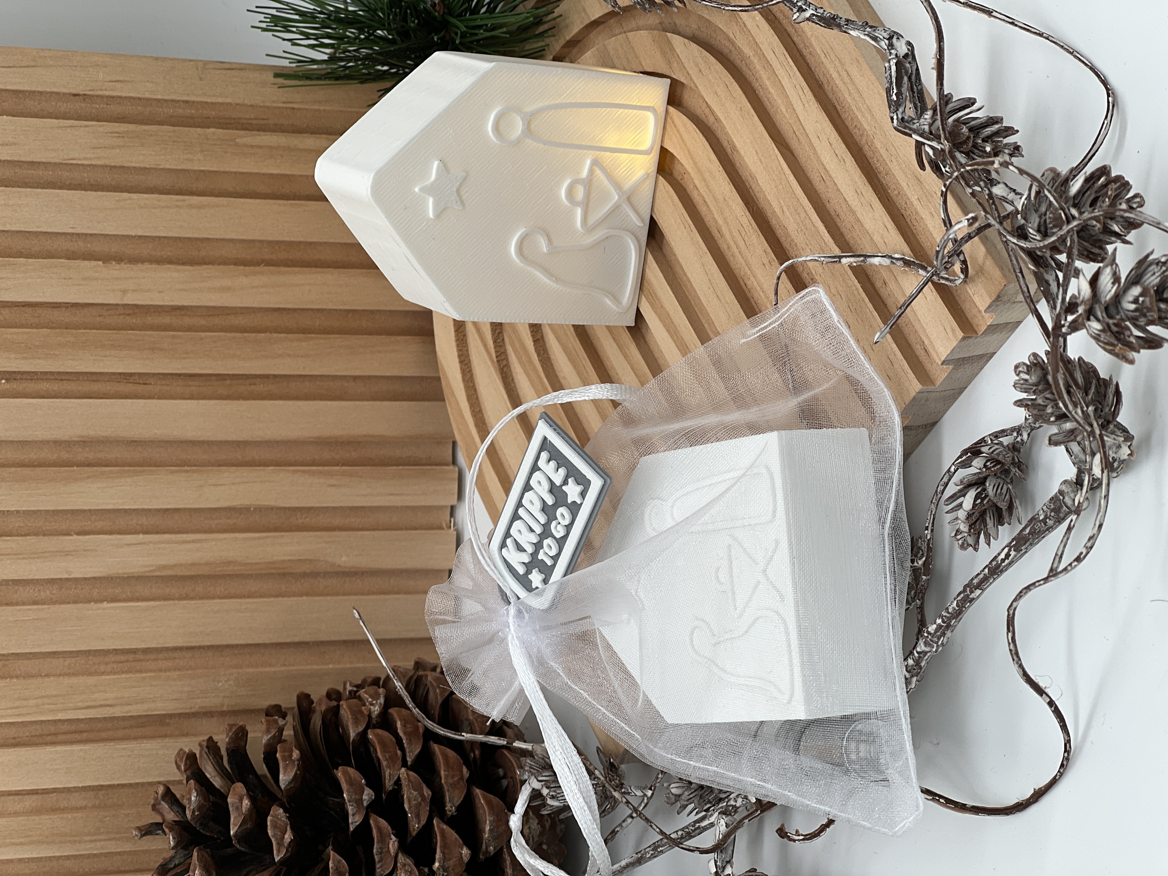 Krippe to Go mit Licht