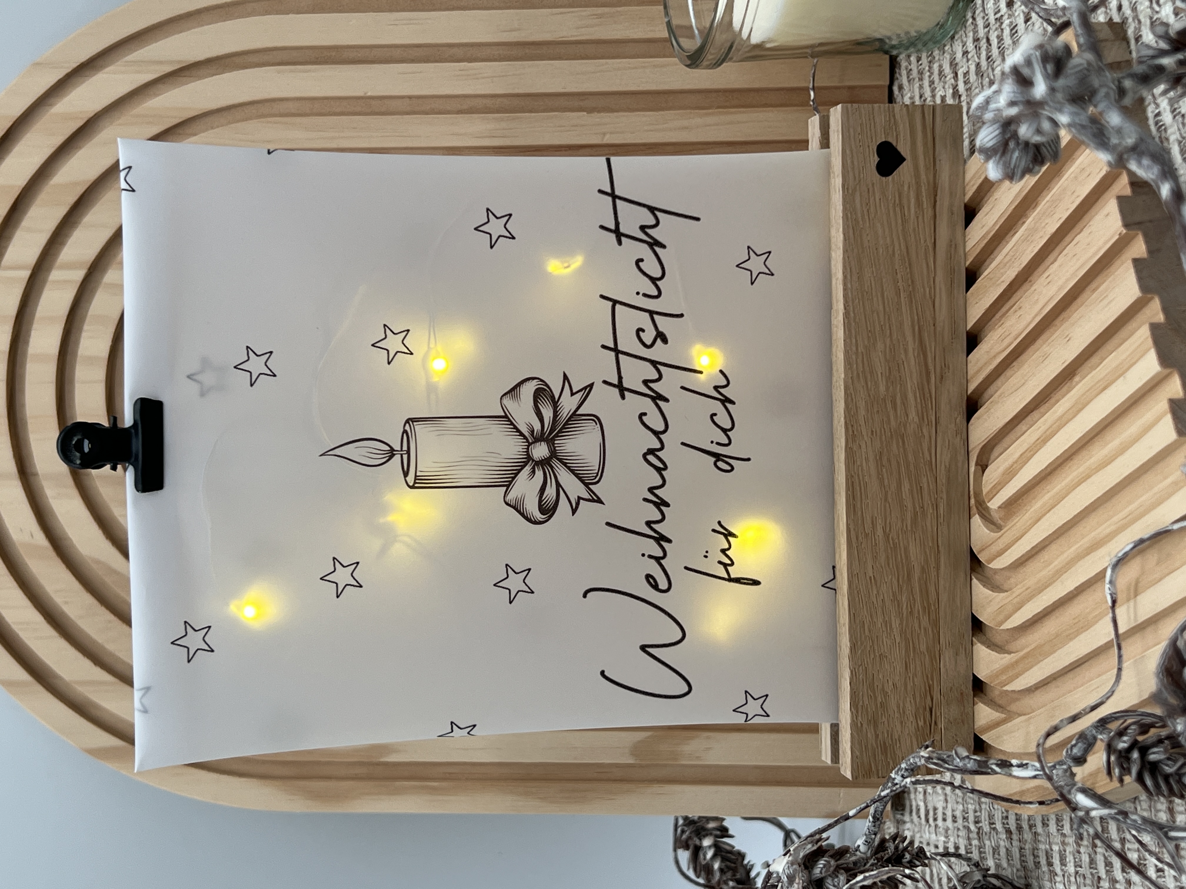 Lichttüte "Weihnachtslicht für dich"