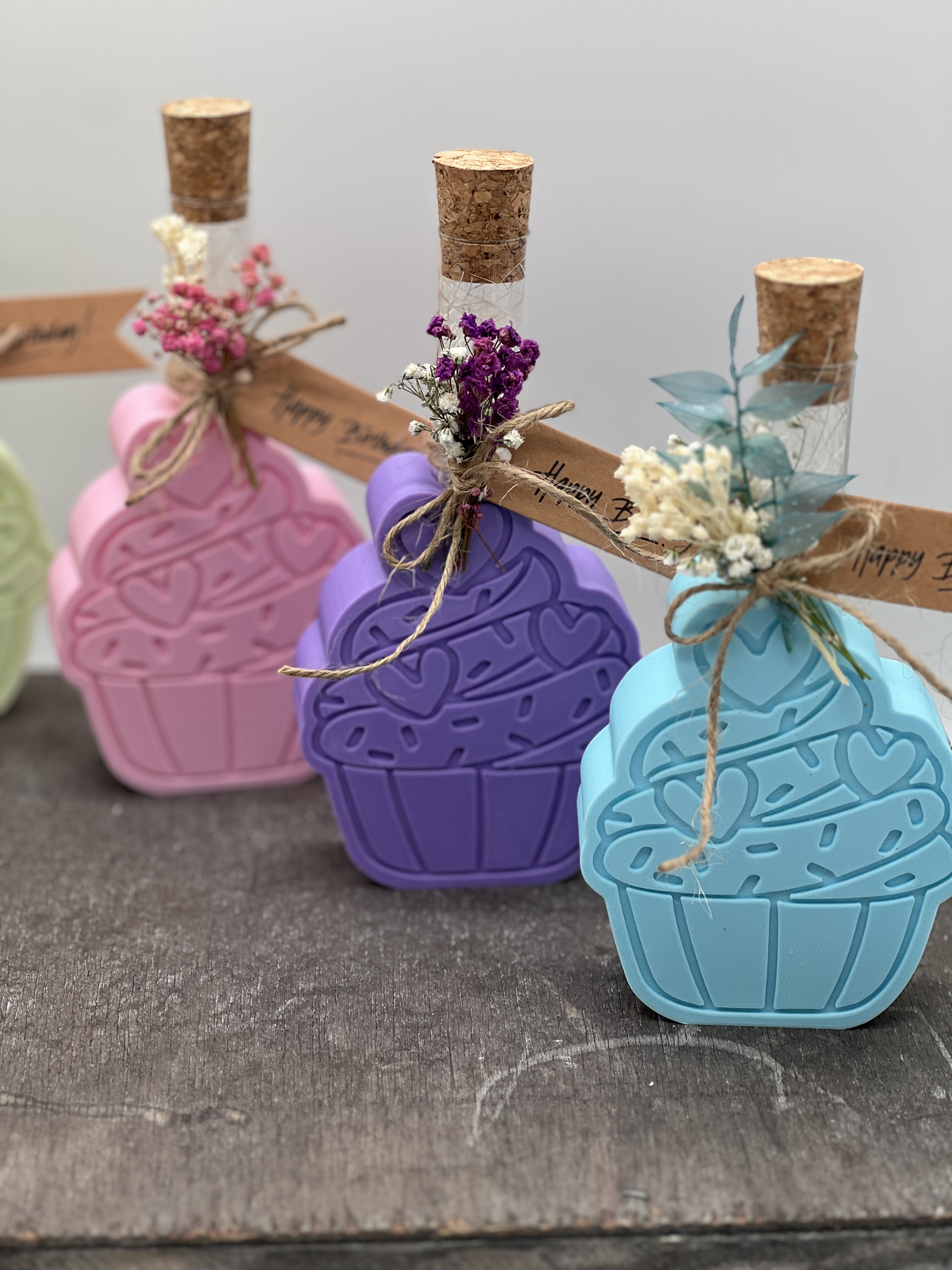 Cupcake Rohling für Reagenzglas 2,2cm
