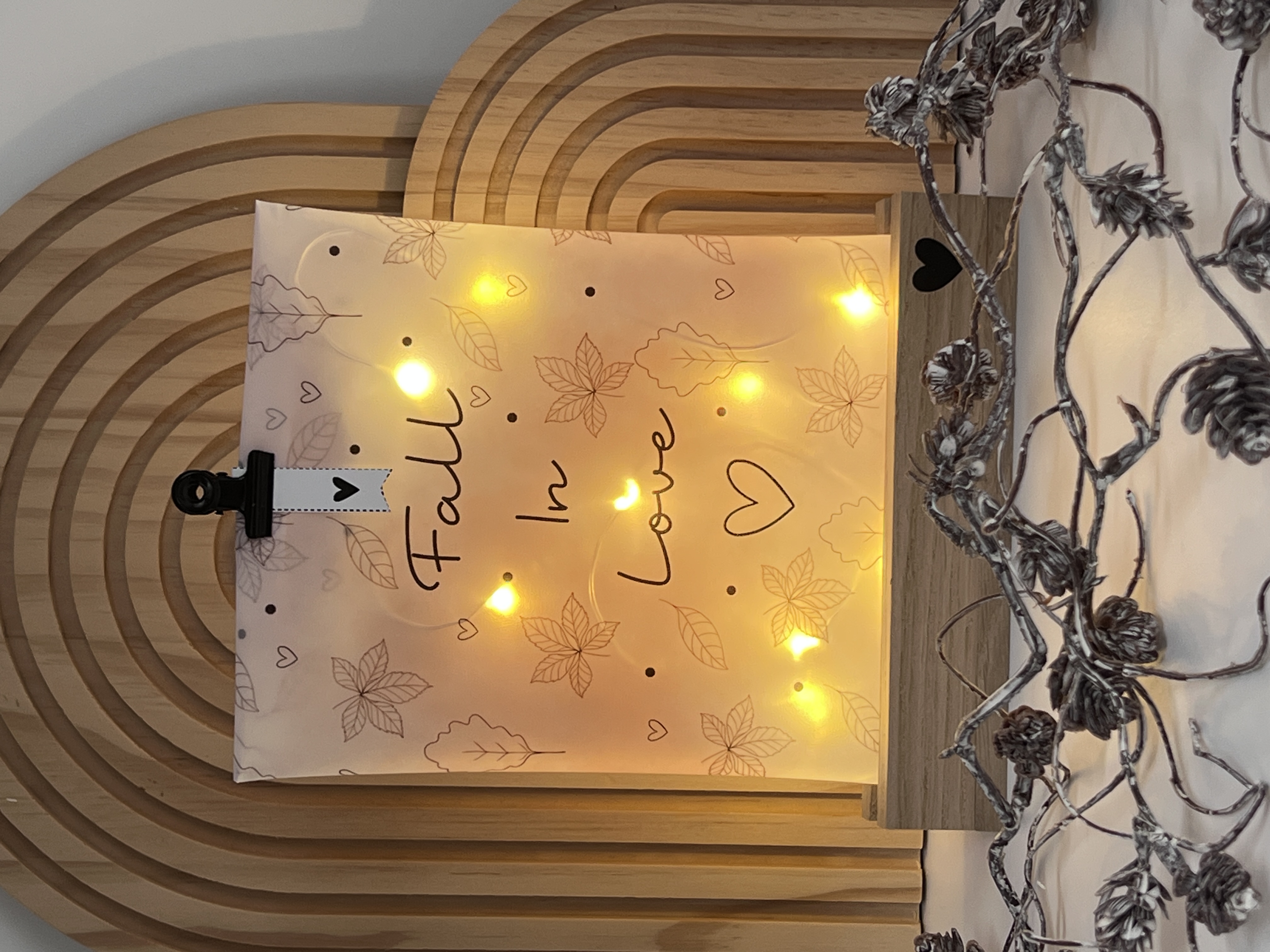 Lichttüte Fall in love mit LED