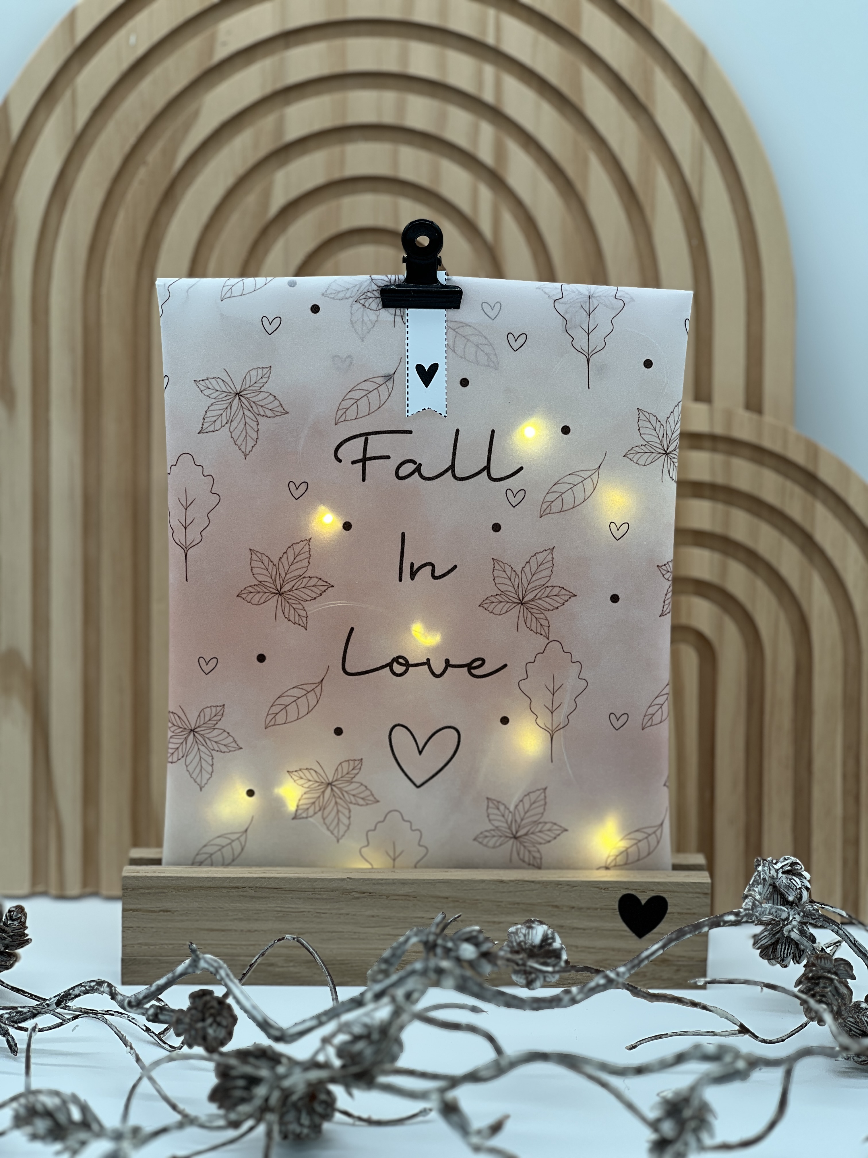 Lichttüte Fall in love mit LED