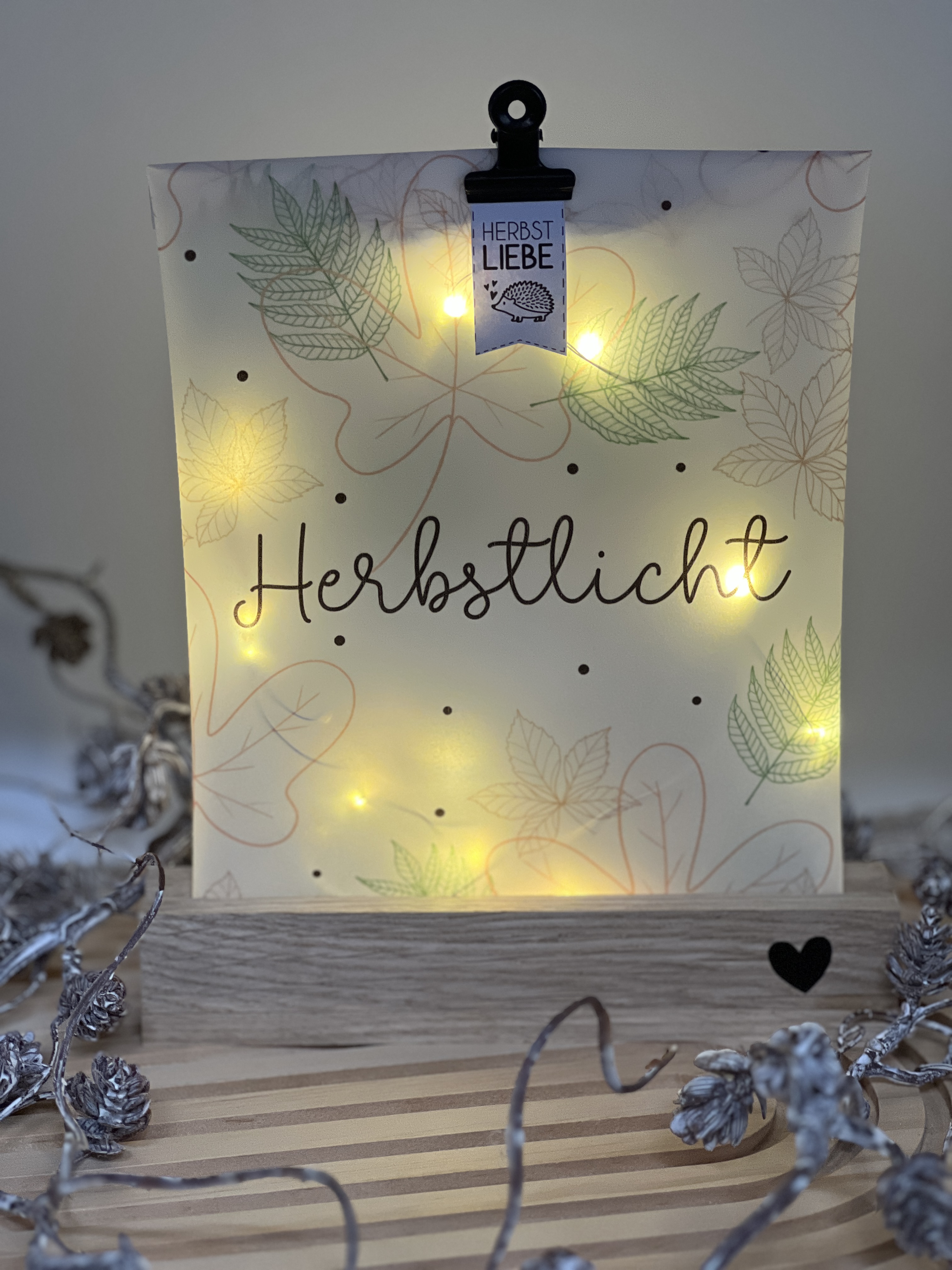 Lichttüte Herbstlicht Druckvorlage PDF inkl. Lizenz kleingewerblich