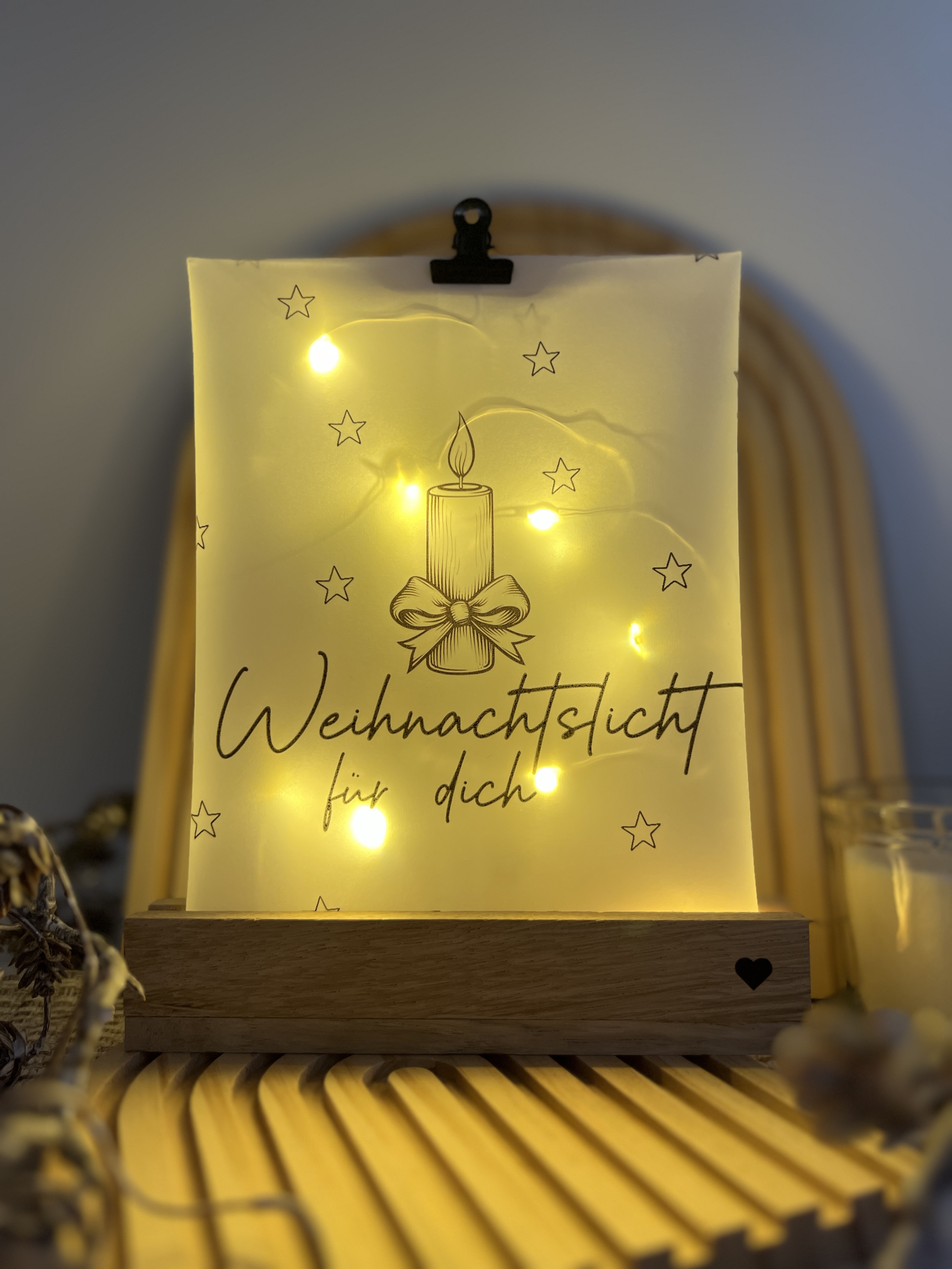 Lichttüte "Weihnachtslicht für dich"