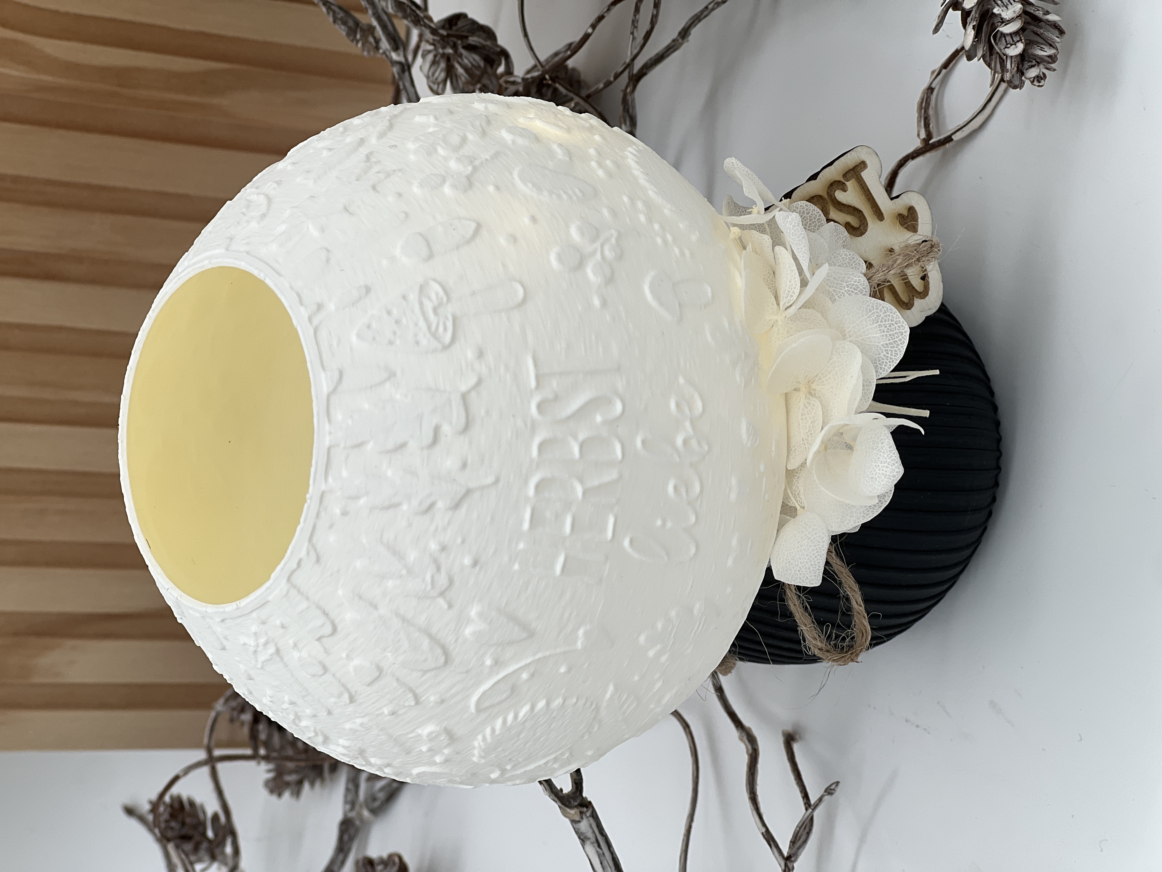 Pilzlampe 3D gedruckt „Herbstliebe“ | LED Lichterkette |